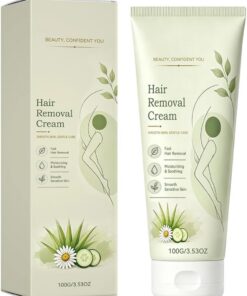 Crema de depilación, 100 g, efecto rápido, bálsamo depilatorio para la piel | Bálsamo para eliminar el vello de las axilas para brazos, zonas genitales y vaginales, axilas, piernas y zona púbica