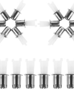 VALICLUD 30 Piezas Cabezal Recortador de Vello Nasal para Hombre, Accesorio Portátil Cuchillas de Plástico y Metal, Herramienta Higiénica para Depilar la Nariz