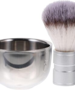 Cabilock Brocha De Afeitar De Pelo De Tejón Kit De Afeitado Para Hombre Kit De Afeitar Para Hombre Con y Bol Brocha De Afeitar De Brocha De Afeitar Bigote Viajar Manual Crema