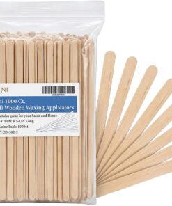 Huini Huini - Aplicadores de cera de madera para la cara y las cejas, 1000 unidades