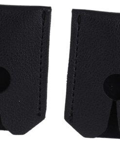 Funda Protectora para Cabezal de Afeitado, Piel Sintética Negra, 2 Piezas | Cabezal Manual, Formato de Almacenamiento, Acabado Elegante, Pack Doble