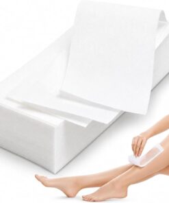 LALILL Tiras de Depilación 100 Unidades - Bandas No Tejidas para Cera Caliente, Cera Azúcar, Cuerpo, Piernas, Axilas, Cara, Zona Íntima - Tiras para Depilar Profesionales