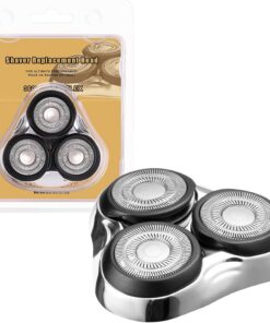 Cabezal giratorio universal de repuesto para afeitadora, compatible con la serie Remington Shaver, para láminas y cuchillas R3, R4, R5, R6, R7, R8, SP-3141 y SP-5161 (plateado (1 unidad)