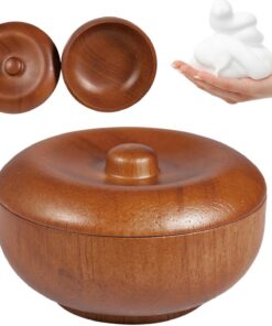 Generisch Tazón de afeitar para hombre – Lathering Cup for Wet Shaving | Material de resina duradero con base antideslizante, diseño ergonómico para uso de cepillo, accesorio clásico para la rutina de