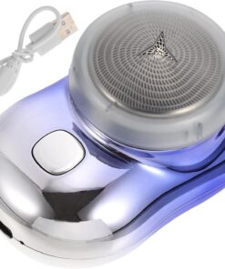 STOBAZA Mini Afeitadora Eléctrica y Diseño Que No Daña la Piel Recargable para Hombres Maquinilla Portátil Puerto de Carga Tipo C, Fácil Limpieza para Viajes