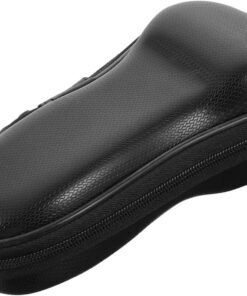Healeved Estuche para Afeitadora Eléctrica Negro de Cuero Pu, y Portátil, Cremallera Firme para Viaje y Almacenamiento
