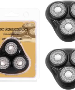 Cabezal giratorio universal de repuesto para afeitadora, compatible con la serie Remington Shaver, para láminas y cuchillas R3, R4, R5, R6, R7, R8, SP-3141 y SP-5161 (negro (2 unidades)