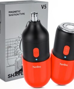 Facial - Removedor de vello de nariz para mujeres y hombres, 2 en 1 profesional recargable por USB, afeitadora facial eléctrica y recortadora de nariz, recortadora de vello facial, aseo