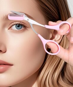 Maquinilla de afeitar de cejas, recortadora de cejas de precisión y herramienta de aseo, moldeador de cejas con peine para dar forma y detalles de cejas