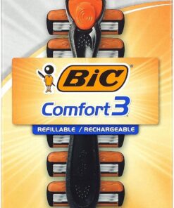 BIC Hybrid Advance 3 Disposable/System Shaver, Men, 6-Count (Pack of 3) by BIC