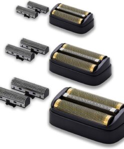 Lámina de repuesto y cortadores interiores compatibles con la afeitadora eléctrica Andis 17300 reSURGE, color negro (paquete de 3)