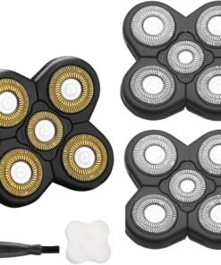 3 cabezales de repuesto universales de 5 cuchillas compatibles con las marcas Freedom Gold Shaver y Mainstream Shaver