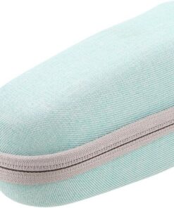 Estuche Compacto para Afeitadora Eléctrica de Viaje, Rígido | Tela Oxford y Pvc, Cierre Duradero, Color Verde Claro, para Trayectos y Desplazamientos de Trabajo