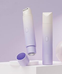 Rascador de doble cabeza 2 en 1, recortador de pelo eléctrico para mujeres, axilas, área privada, piernas, cabello, cuerpo, tijeras de pelo