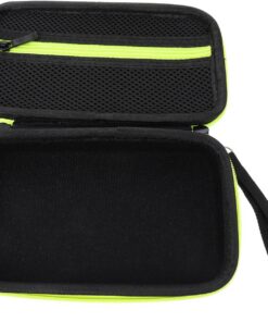 Estuche de Viaje para Afeitadora de Hombre, Oxford y Eva, Verde | Ligero y Fácil de Usar, Bolsa de Viaje para Maquinillas, Accesorio de Afeitado