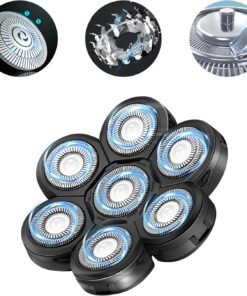 Cabezal de repuesto para afeitadora eléctrica 7D mejorado para hombre, cabezal de afeitado eléctrico Freedom Bald, cuchillas de afeitar eléctricas húmedas y secas, cabezales de repuesto flotantes de
