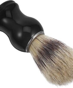 Brocha De Afeitar De Pelo De Tejón Para Barba y Bigote Herramienta De Afeitado y Cuidado Para Hombres Cerdas Naturales