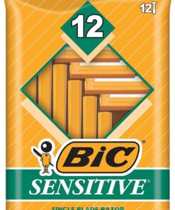 Paquete de 2 afeitadoras para piel sensible de una sola hoja Bic, paquete de 12 unidades [total 24]