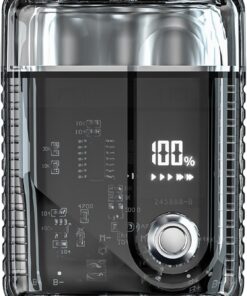 Cortadora Barba Eléctrica Máquina de Afeitar Barba Transparente | Doble Cabezal Recortadora de Barba, , Afeitadora Eléctrica Transparente Doble Cabezal para Hombres en Hogar y Viaje