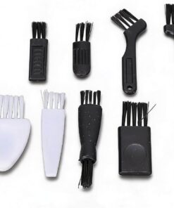 Generic Juego de 8 cepillos de limpieza para afeitadora eléctrica, limpiador de cepillos para electrodomésticos, accesorios de computadora, mango antideslizante, pelo de nailon suave, material de