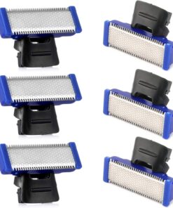 Microtouch Solo cabezales de repuesto compatibles con Microtouch Solo afeitadora recargable para hombre (6 piezas)