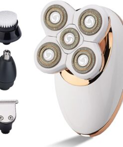 B,Juego de afeitadora eléctrica 4 en 1, recortadora de pelo de nariz USB, herramienta profesional para el cuidado del cabello y la barba, regalo de cumpleaños de Navidad