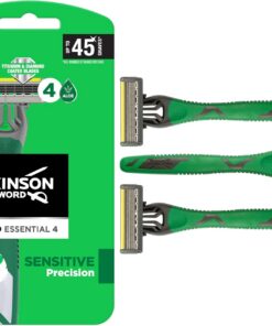 WILKINSON SWORD - 3 cuchillas de afeitar desechables Quattro essential