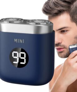 Cortador de barba de tamaño pequeño, cortador de carga USB, recortador de | barba portátil, recortador de barba para hombre, recortadora eléctrica de viaje, afeitadora eléctrica, afeitadora recargable