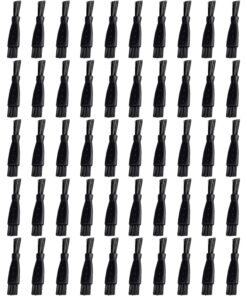 60 piezas de afeitadoras eléctricas para hombre, cepillo de limpieza de doble cara, cepillo limpiador de pelo, pequeño kit de cepillo multifunción para barba (negro)