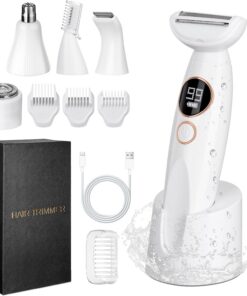 Deciniee afeitadora de mujer para mujeres: cortabikini - afeitadoras eléctricas 5 en 1 - afeitadora de bikini - depiladora para mujer para cara, nariz, cejas, brazos, piernas