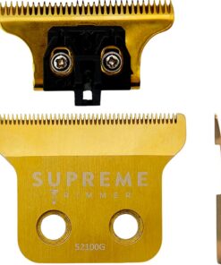 SUPREME TRIMMER 52100G - Juego de cuchillas de repuesto ajustables profesionales para ST5200, ST5210, ST5220, moldeador en T (dorado)