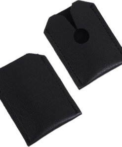 LIFKOME 2 piezas Protector de Cabezal de Maquinilla de Afeitar Manual Funda de Cuero y Resistente de Unidades Compatible para Proteger Cuchillas y Prolongar Vida Útil