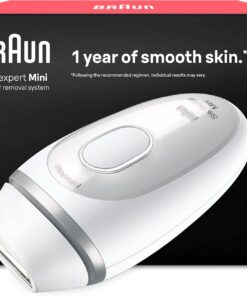 Braun Depiladora Luz Pulsada Silk·expert Mini, PL1100, Blanca/Plateada | IPL, Alternativa a Depiladora Laser, Reducción Del Vello En Casa, Tamaño Compacto, Fácil, Segura Y Eficiente