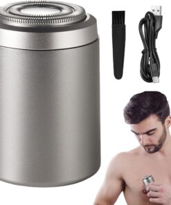 Afeitadora portátil para hombre, afeitadora de bigote facial impermeable | 6600 rpm, recortadora de precisión, herramientas de afeitado, herramientas de cuidado recargables USB de bajo ruido para el