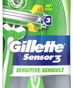 Gillette Sensor3 Sensitive - Maquinilla de afeitar desechable para hombre, 1 maquinilla de afeitar - Caja de 36