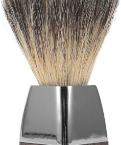 OUNONA Brocha de Afeitar de Pelo de Tejón Natural Densa Espuma Diseño Amigable Piel para Afeitado Facial Herramienta de Peluquería para Hombre Cepillo de Barba Artesanal