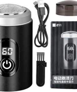 Afeitadora eléctrica recargable, portátil y duradera, para limpieza facial | para oficina, viajes en avión, viajes de negocios, camping, automóviles