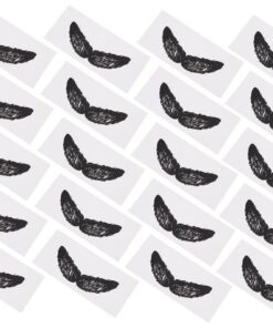 Healeved 20 Pegatinas para Depilar la Nariz, Autoadhesivas, Forma de Bigote, Fáciles de Usar, Portátiles, para Cuidado Facial Masculino