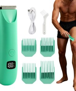 Cortapelos para hombres aparato de aseo personal eléctrico con | Dispositivo de aseo corporal para testículos pubis espalda axila pecho brazo pierna