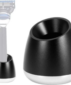 Milltrip Soporte manual de aluminio para afeitadora de barba para hombre