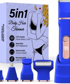 Removedor de vello facial para mujer, afeitadora facial eléctrica para mujer (beige claro)