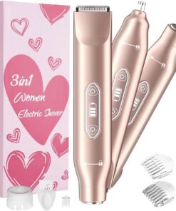Afeitadora eléctrica para cejas, orejas, áreas privadas, afeitado suave, para hombres y mujeres, recortadora de orejas y nariz