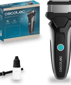 Cecotec Máquina de Cortar la Barba Inalámbrica, Afeitadora Laminar PrecisionCare X-Trimm Triple. 3 Cuchillas de Acero Inoxidable, Pantalla, Autonomía de 60mins, Protección IPX6