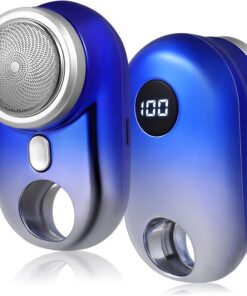 OUNONA Afeitadora Eléctrica Portátil Mini y Recargable para Hombres y Diseño Ultraligero Batería de 250mah, Material Abs Adecuado para Viajes y Uso Diario