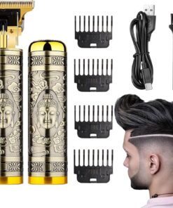 Cortacésped | Afeitadora de Barba Recargable Mojado y | Kit de cortapelos Eléctrico | Regalo para Peluquería Casa Viaje