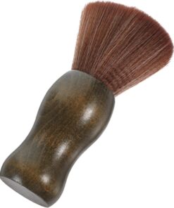 Brocha de Afeitar Mango de Madera para Vello Facial y Bigote | Cerdas de Nylon, Color Único, Uso en Viajes y Negocios, para Cuidado Personal Masculino Color Aleatorio