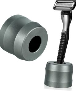 Healeved Soporte de Aleación Maquinilla de Hombres Afeitar para Aluminio , Antideslizante , Ahorra Espacio y Mantiene el Ordenado Baño