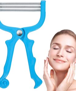 VICASKY Depiladora Facial Manual Resorte para Mujer, Diseño Portátil, Vello Fino en Superior y Mentón, Material Metal y Pp