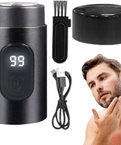 Portable Electric Shaver, 1.5x2.83 Inch Portable Shaver for Men, Waterproof USB Travel Shaver, Small Electric Shaver for Men, Pocket Electric Shaver for Men, USB Rechargeable Travel Shaver