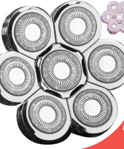Cabezales de repuesto para afeitadora de 7 cuchillas para muchas marcas principales, maquinilla de afeitar eléctrica, para hombres calvos